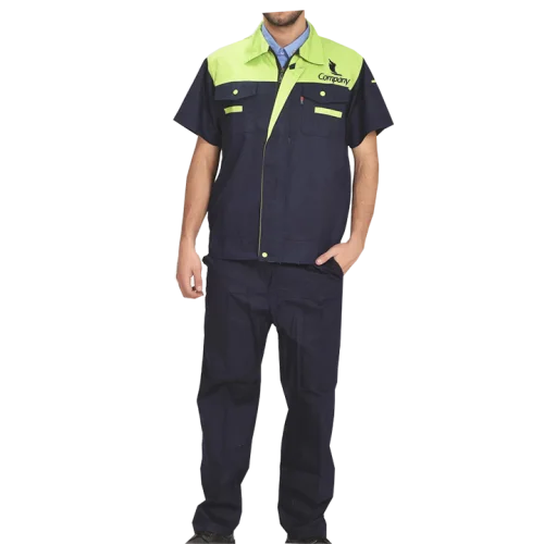 Summer Workwear Navy Blue-Green Clothes For Men